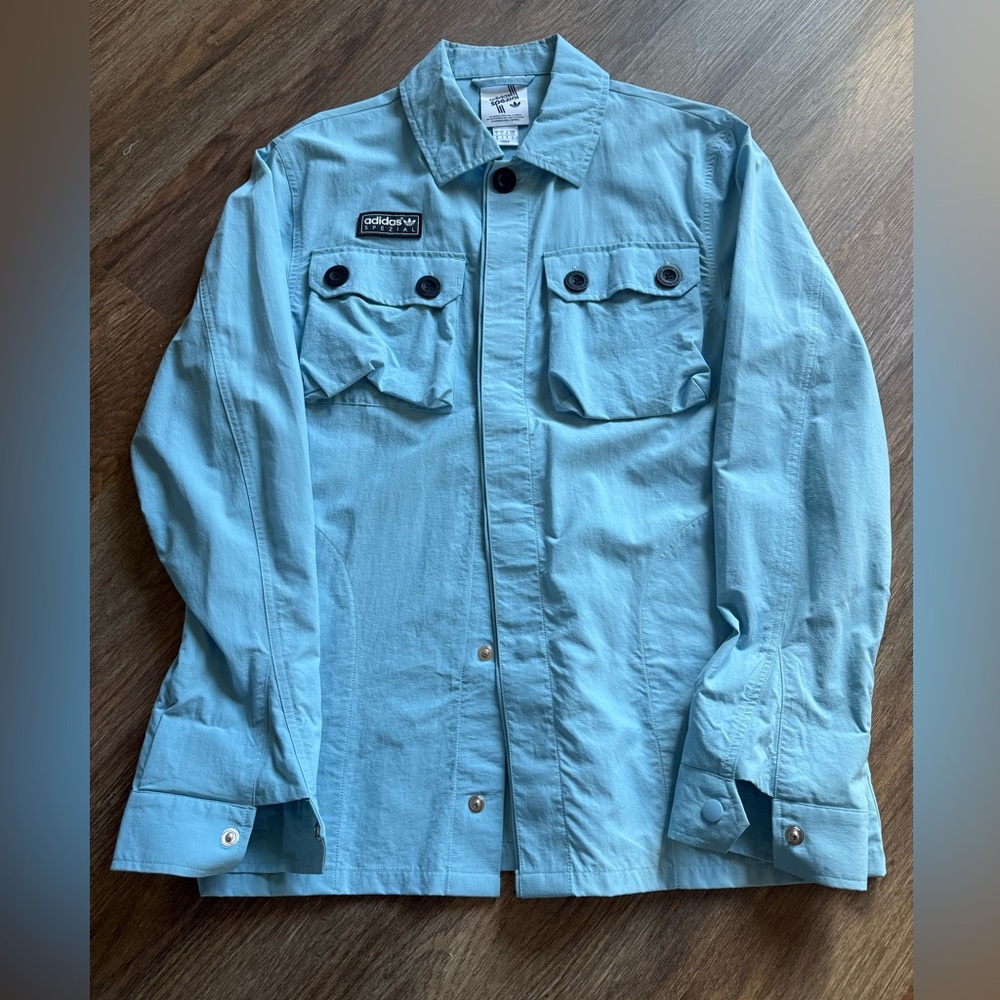 Adidas SPZL Gilbraith Overshirt - men’s blue Spezial small shirt jacket
